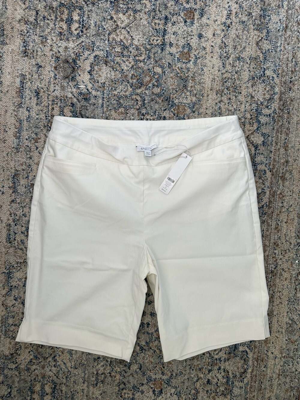 NWT Chico's So Slimming Short Alabaster Size 2 White Bermuda Shorts